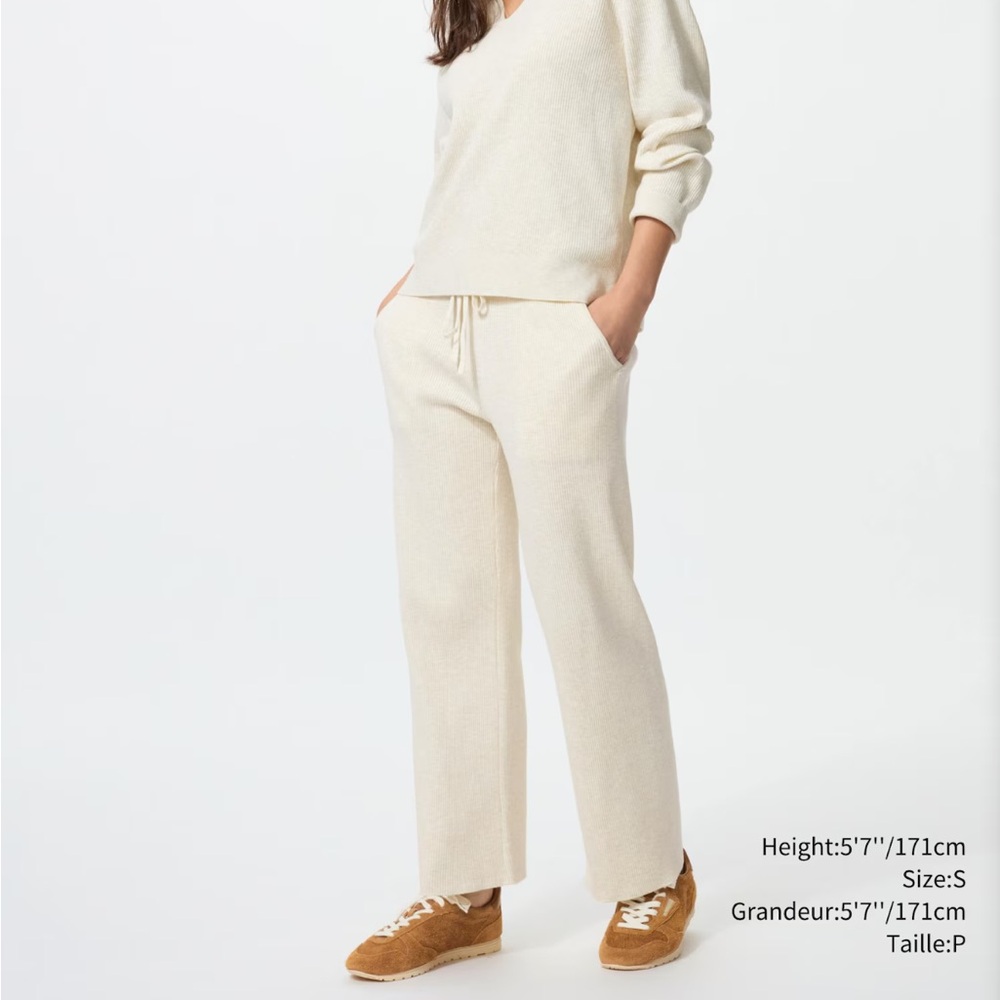 Uniqlo Women's knit ribbed pants